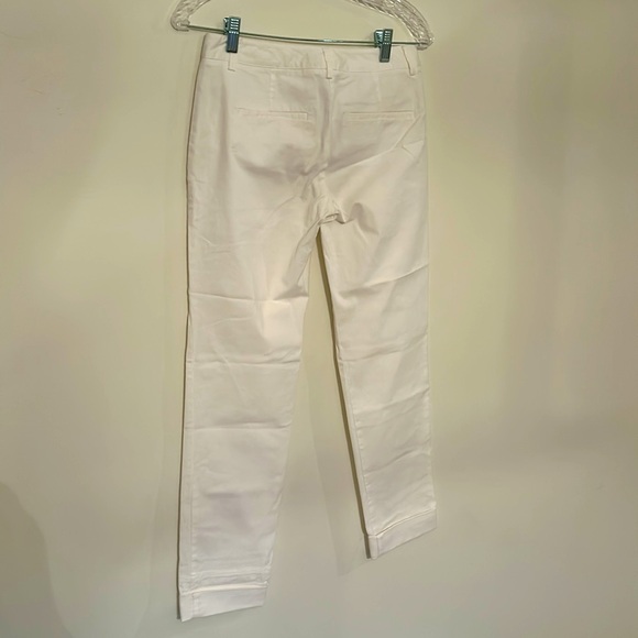 Theory Women’s White Cotton Cuffed Pants - Picture 3 of 4